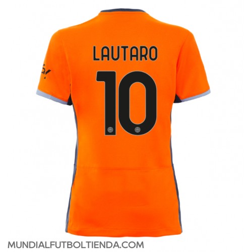 Camiseta Inter Milan Lautaro Martinez #10 Tercera Equipación Replica 2023-24 para mujer mangas cortas